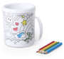 White Kids Colouring Mug