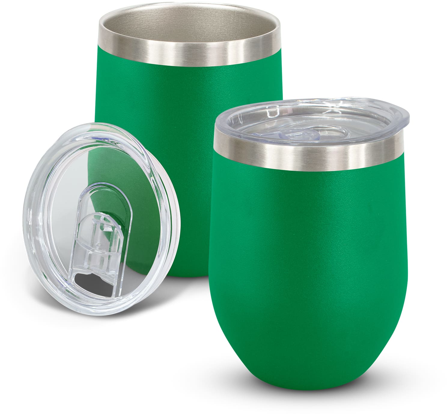 Kelly Green Cordia Vacuum Cup - Powder Coated