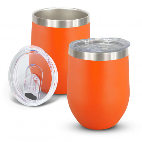 Orange Cordia Vacuum Cup - Powder Coated