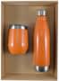 Orange Water Bottle &amp; Coffee Cup Gift Set