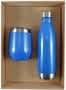 Dark Blue Water Bottle &amp; Coffee Cup Gift Set