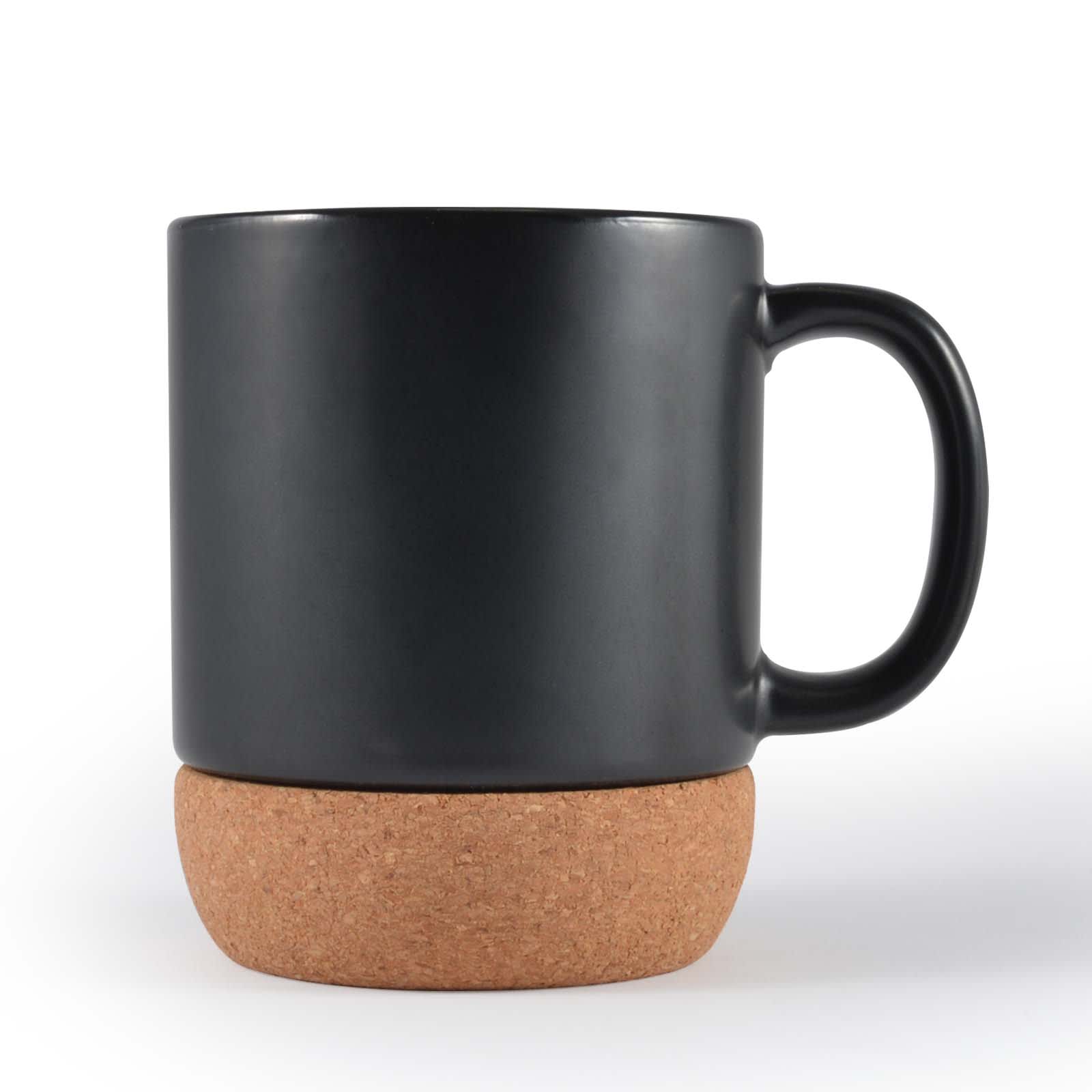 Black/Cork Magnum Ceramic Mug / Cork Base