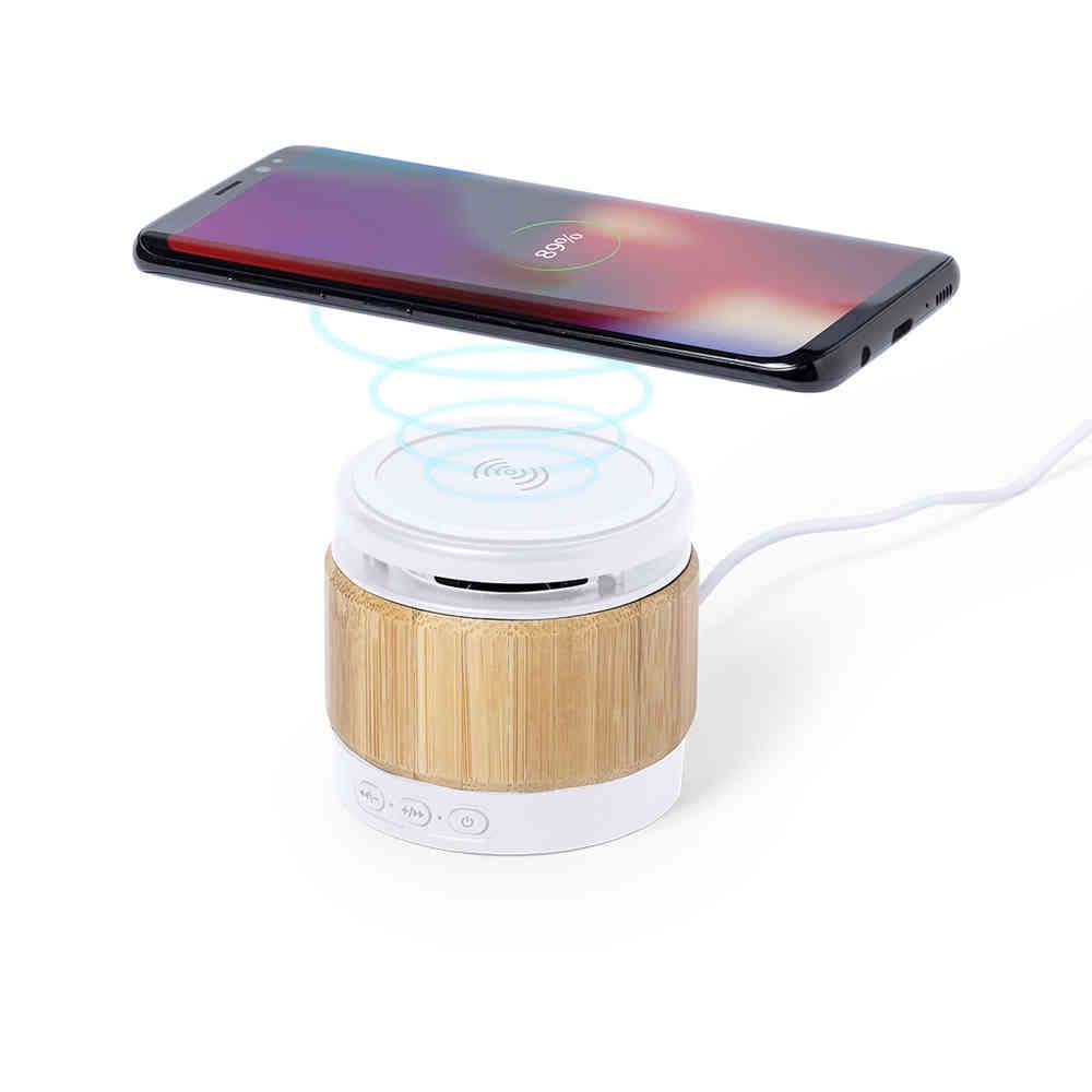 Zakrox Wireless Charger Bamboo Speaker