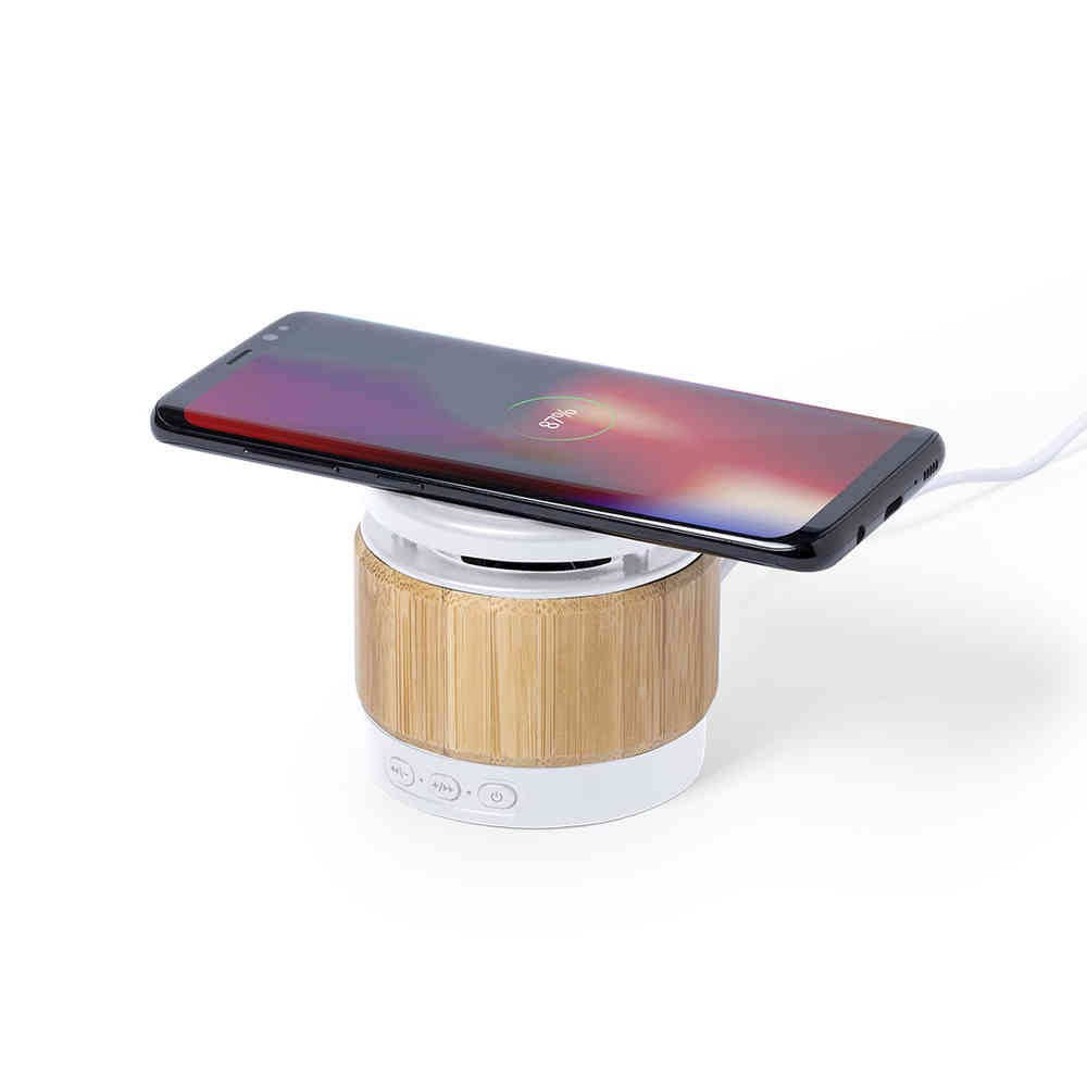 Zakrox Wireless Charger Bamboo Speaker