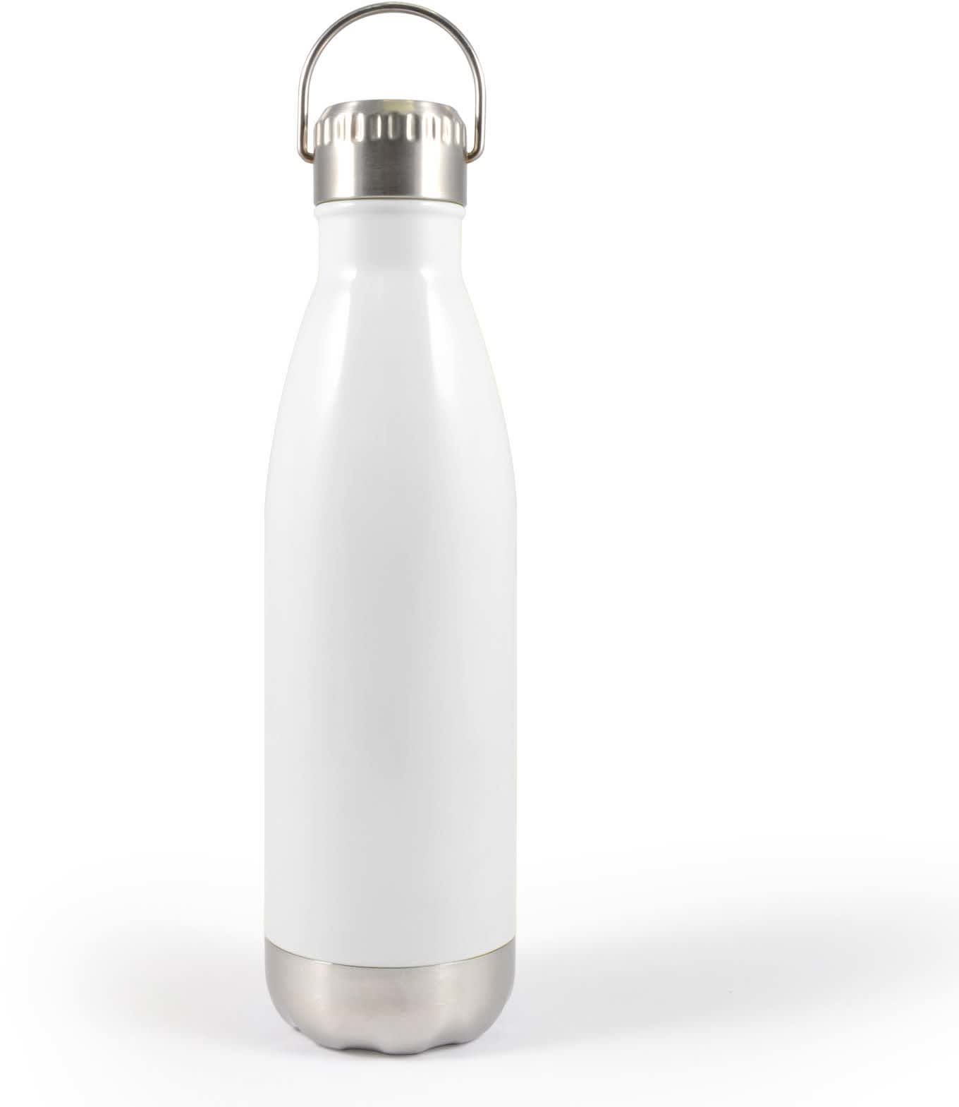 White Soda Bottle with Hanger Lid