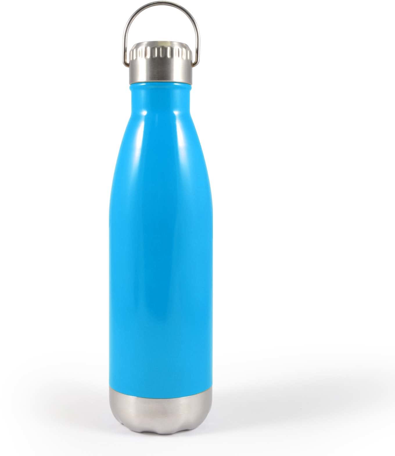 Light Blue Soda Bottle with Hanger Lid