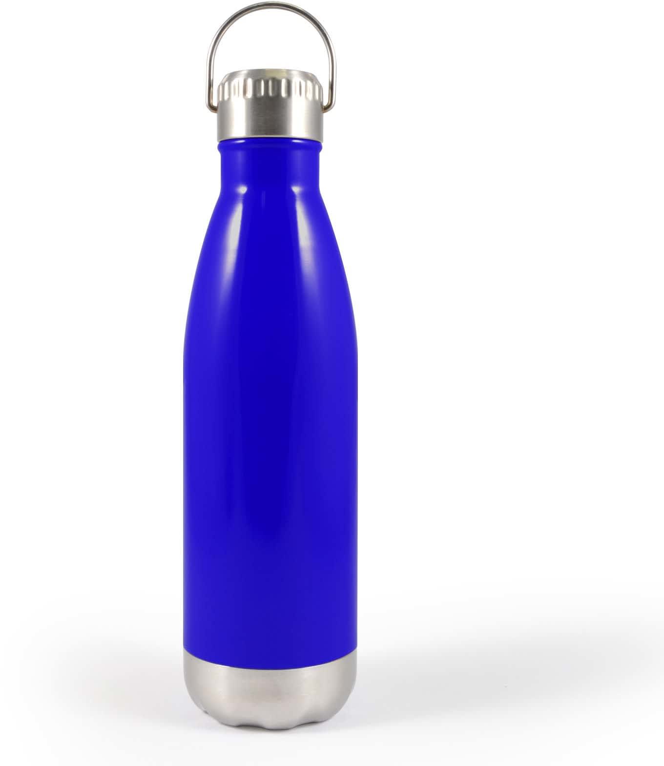 Dark Blue Soda Bottle with Hanger Lid