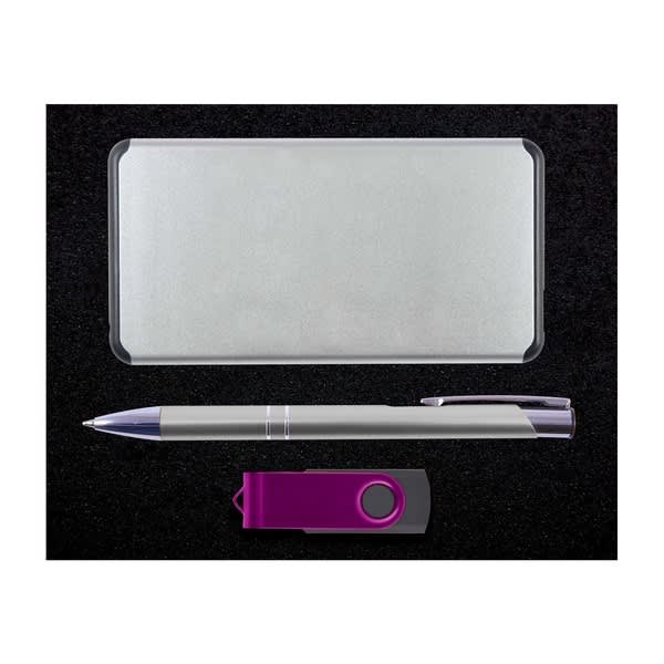 Superior Gift Set - Matrix Power Bank, Napier Pen and Swivel Flash Drive