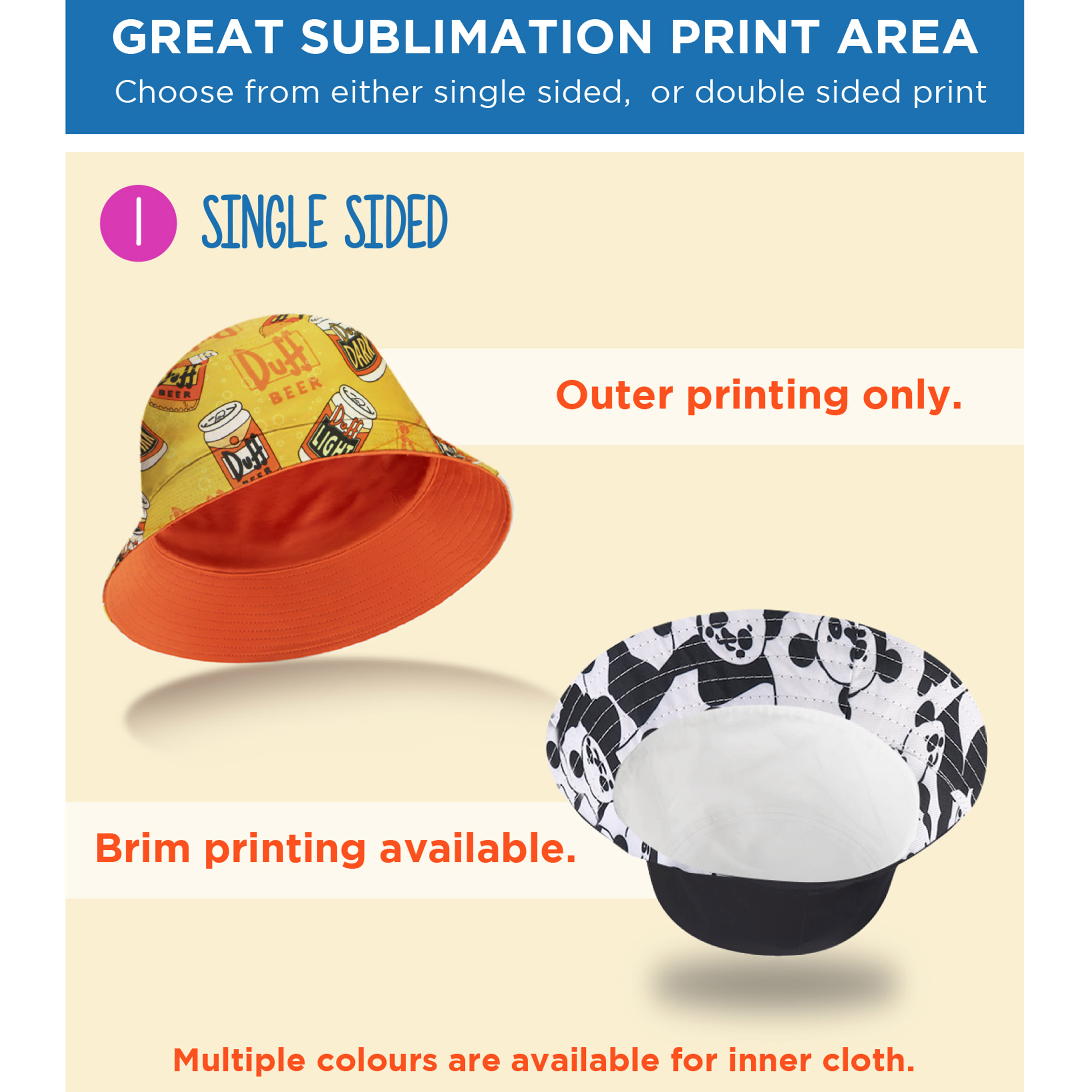 Sublimation Bucket Hat