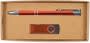 Orange Bellman Pen &amp; USB Cardboard Gift Set