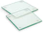 Clear Venice Glass Coaster Set of 2 Square - Full Colour