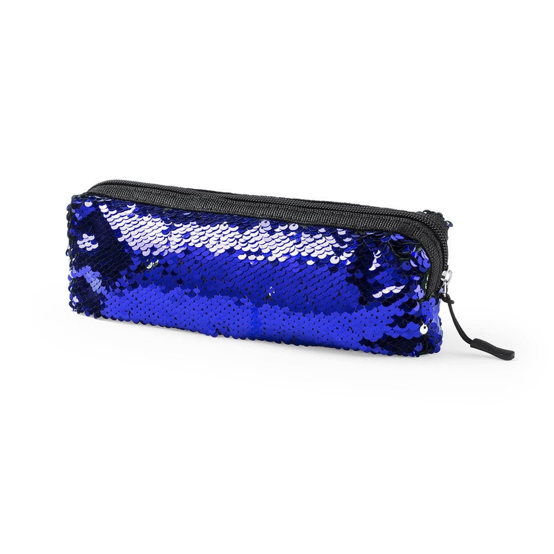 Blue Sequin Cosmetic Bag