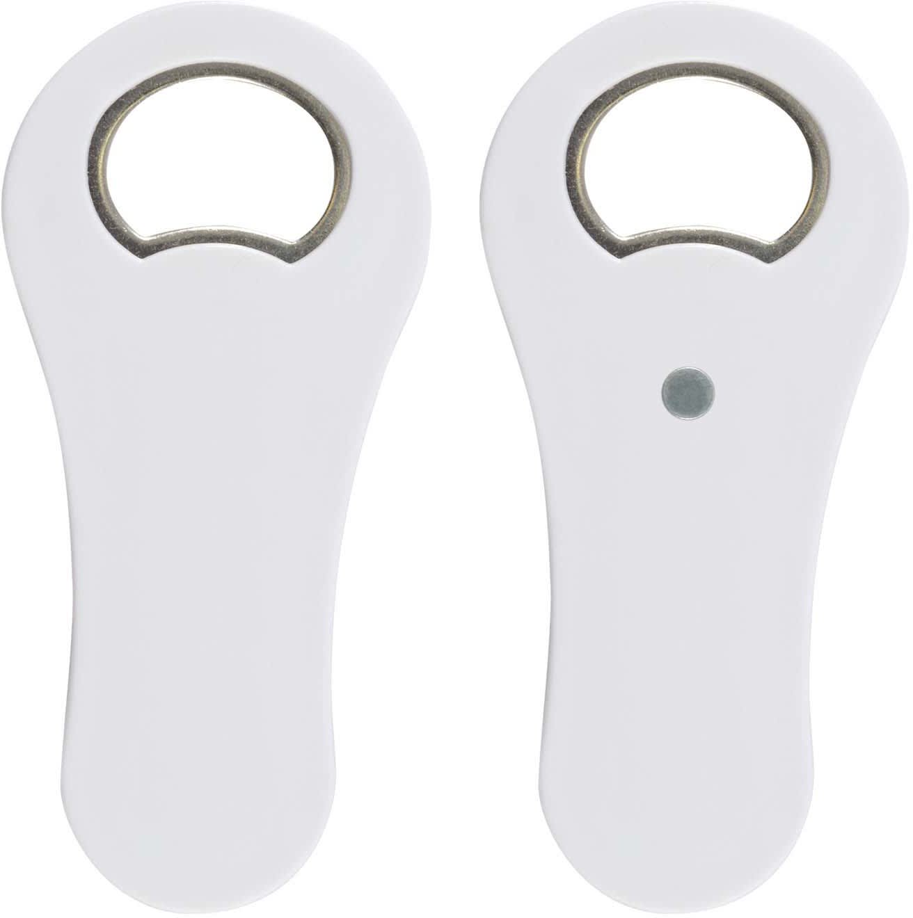 White Chillax Bottle Opener with Magnet