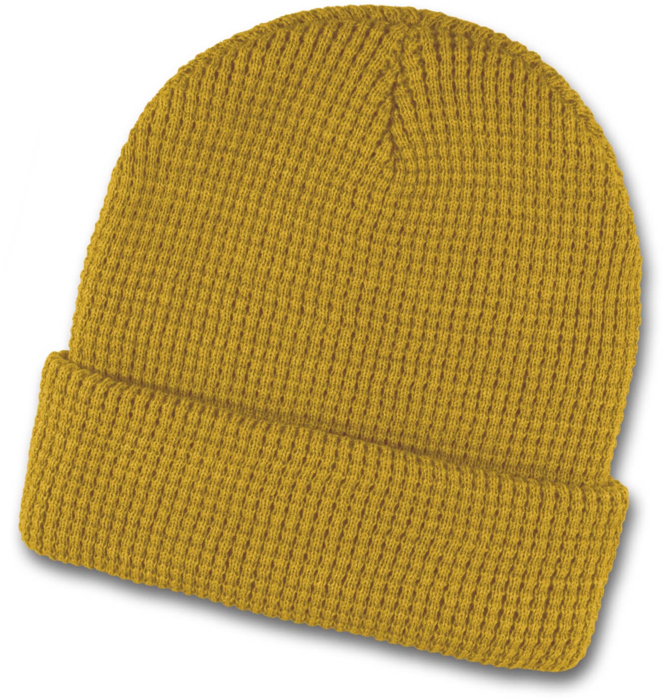 Yellow Galway Waffle Beanie