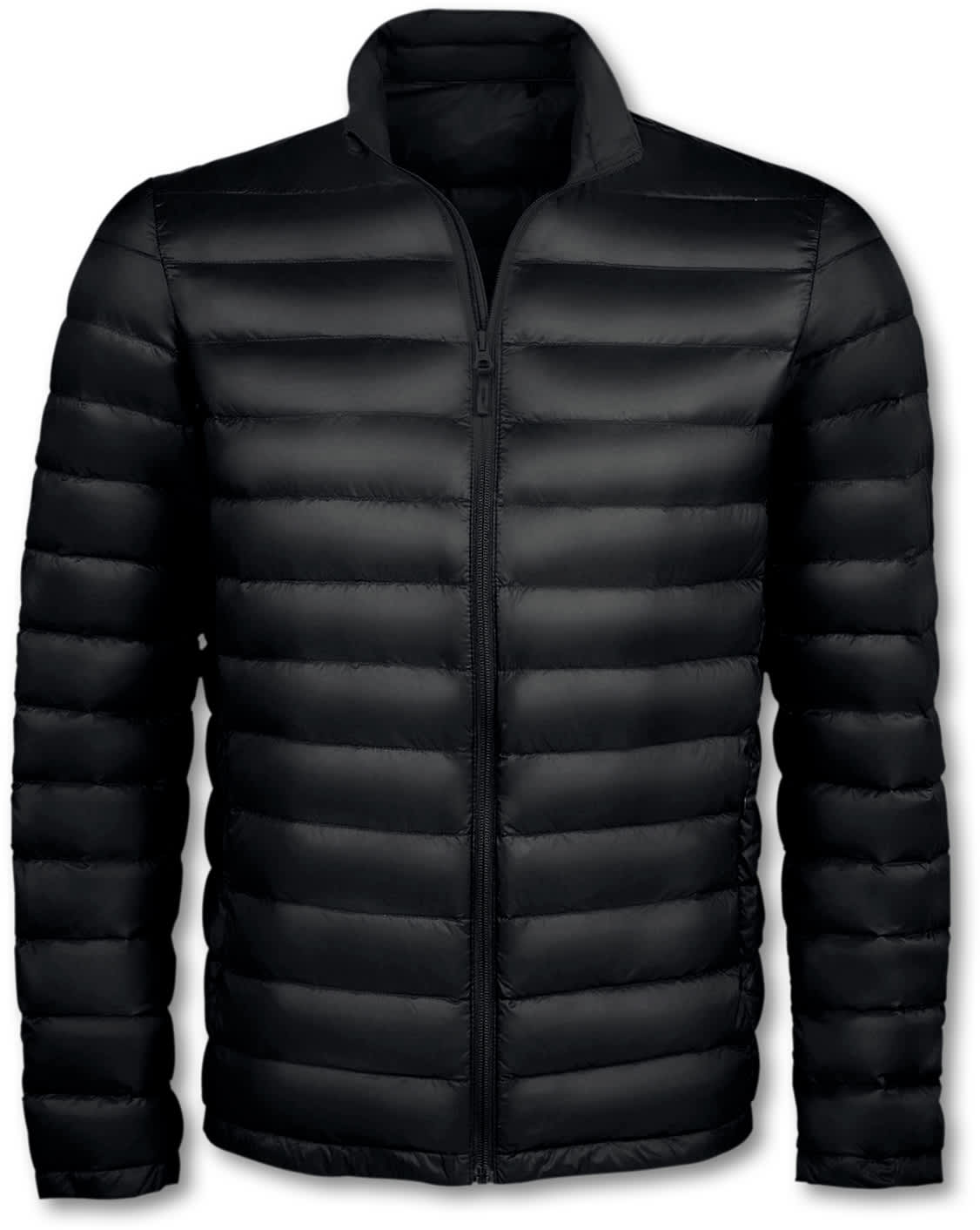 Black SOLS Wilson Mens Puffer Jacket