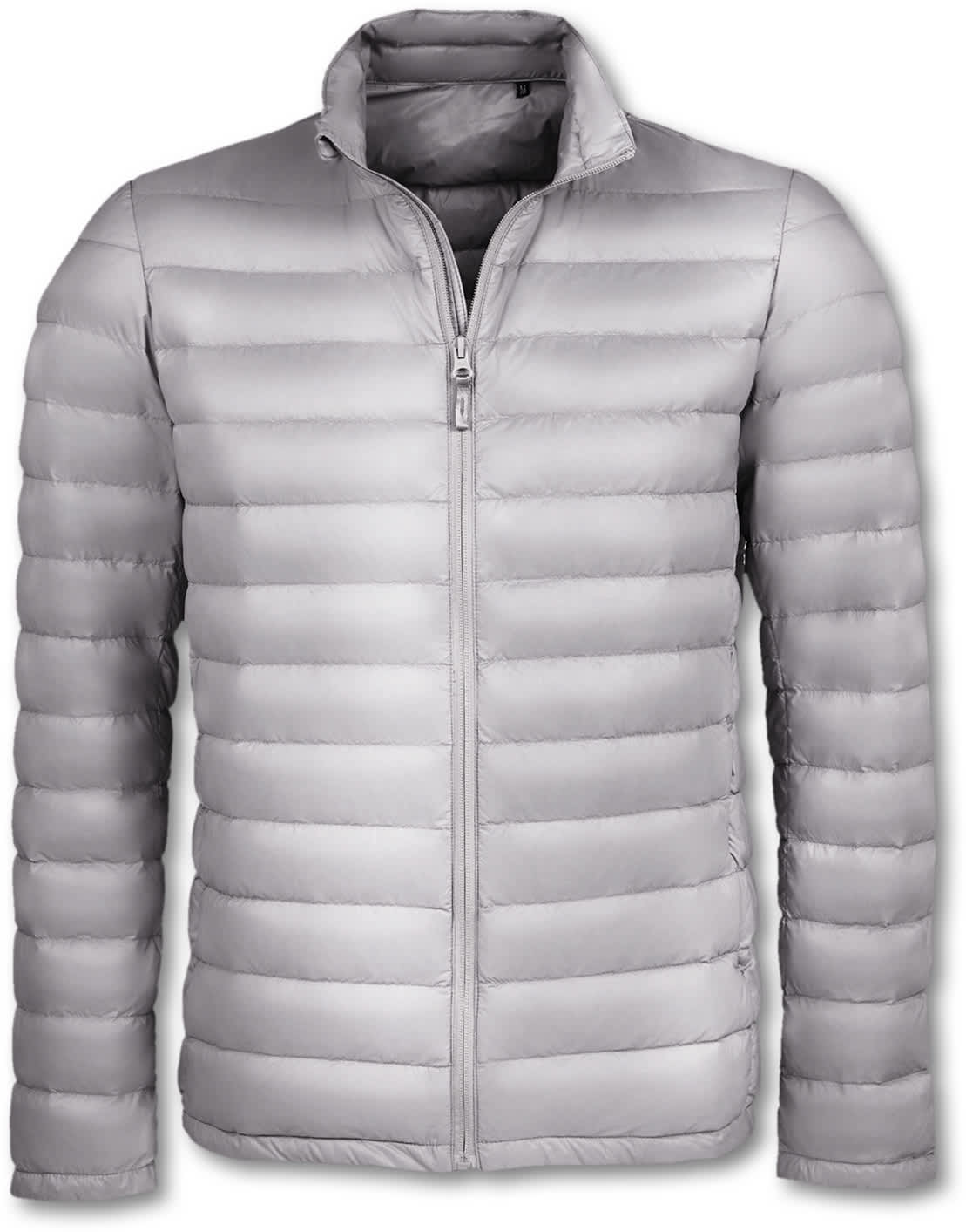 Silver SOLS Wilson Mens Puffer Jacket