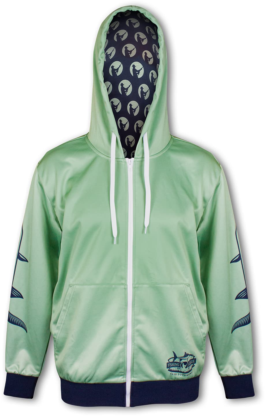 Custom Mens Sports Zipped Hoodie