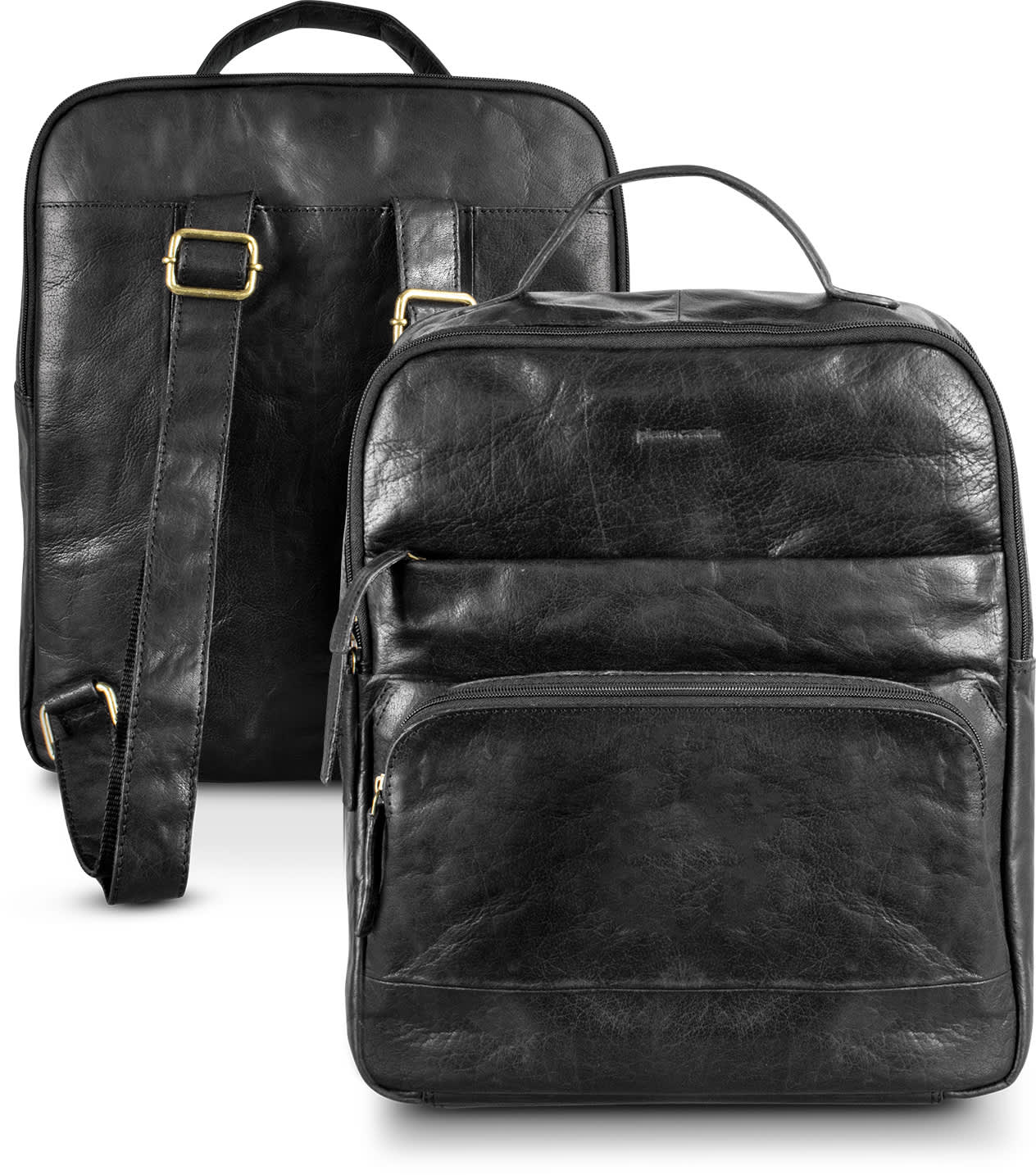 Pierre Cardin Leather Backpack