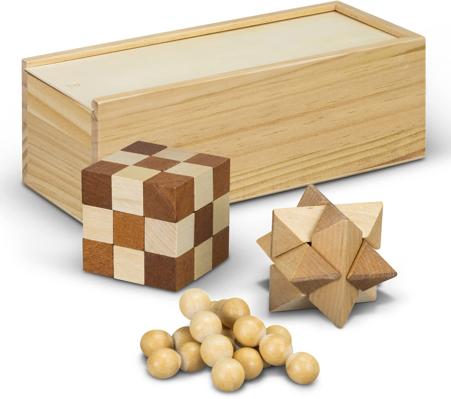 Wooden Brain Teaser Set