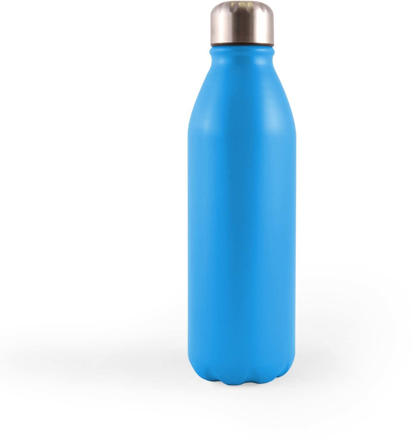 Light Blue Soda Aluminium Drink Bottle