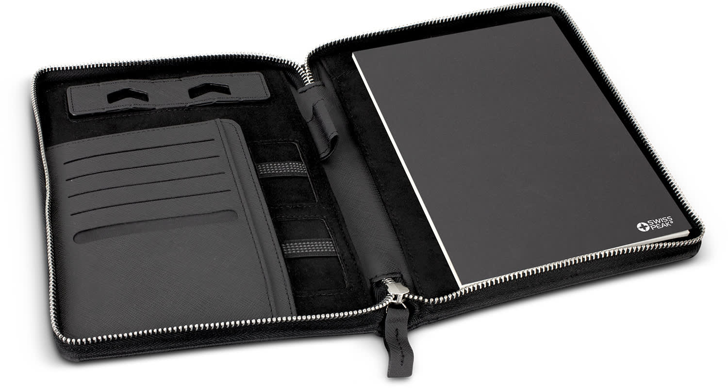 Swiss Peak Heritage A5 Portfolio with Zipper