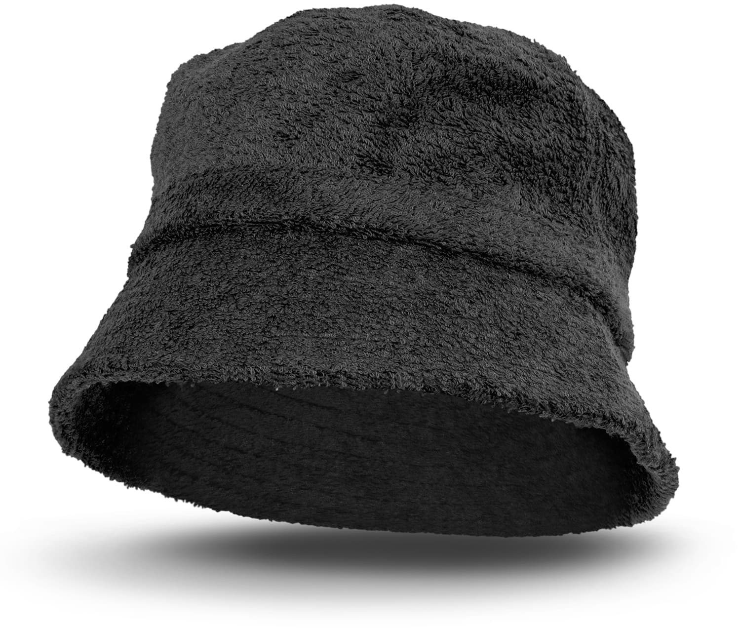 Black Bondi Terry Towelling Bucket Hat