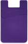 Purple Dual Silicone Phone Wallet - Full Colour