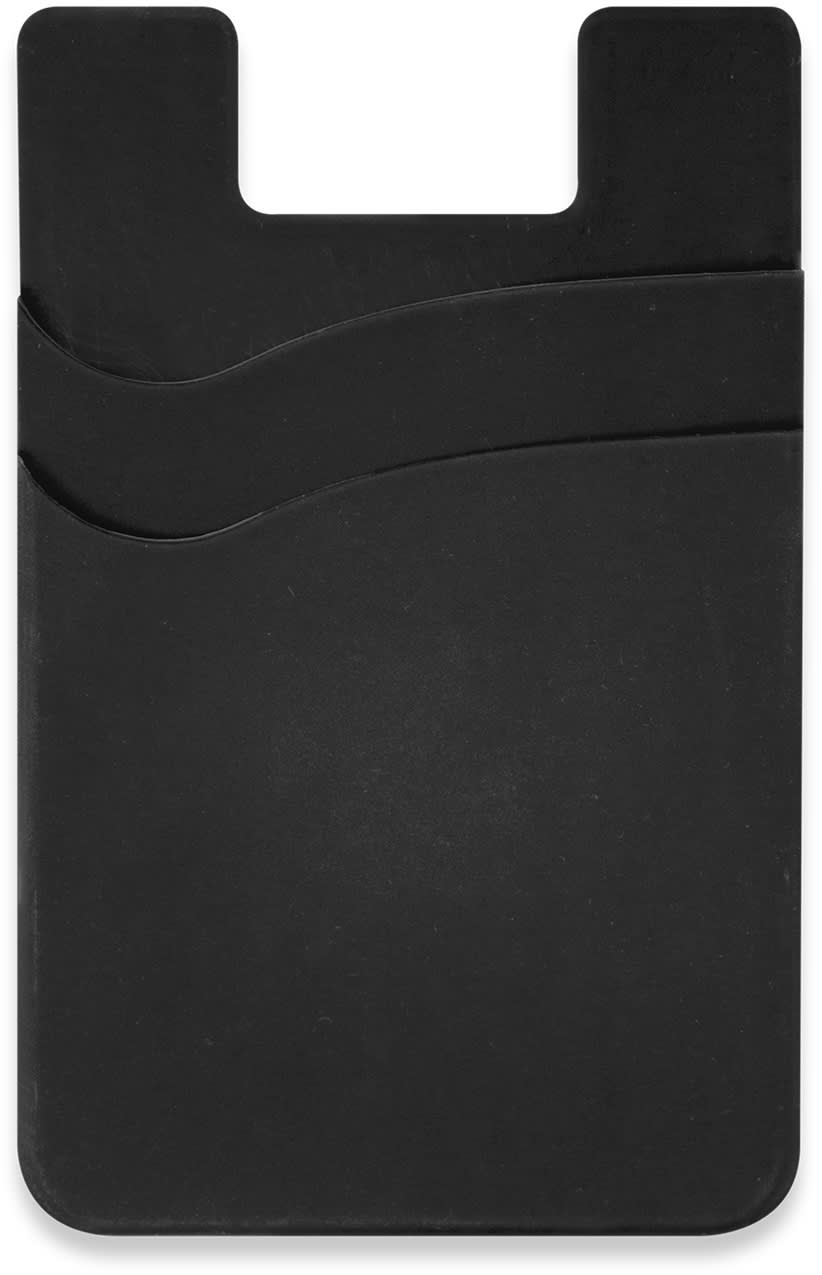 Black Dual Silicone Phone Wallet - Full Colour