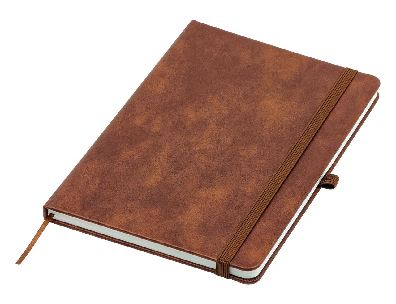 Brown Apex A5 Notebook