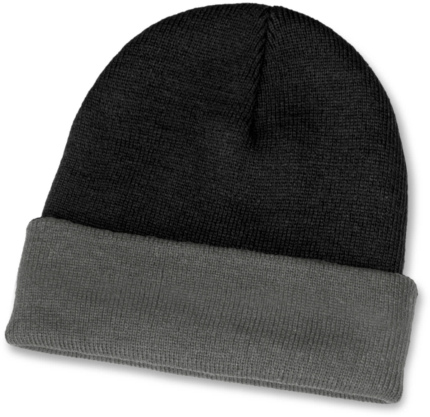 Black/Grey Everest Two Toned Beanie