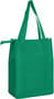 Green (341c) Non Woven Cooler Bag With Top Zip Closure