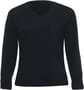 Merino Detailed Vee Pullover - Womens