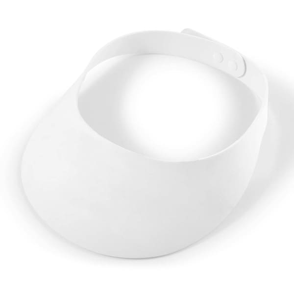 White E.V.A. Foam Adjustable Visor