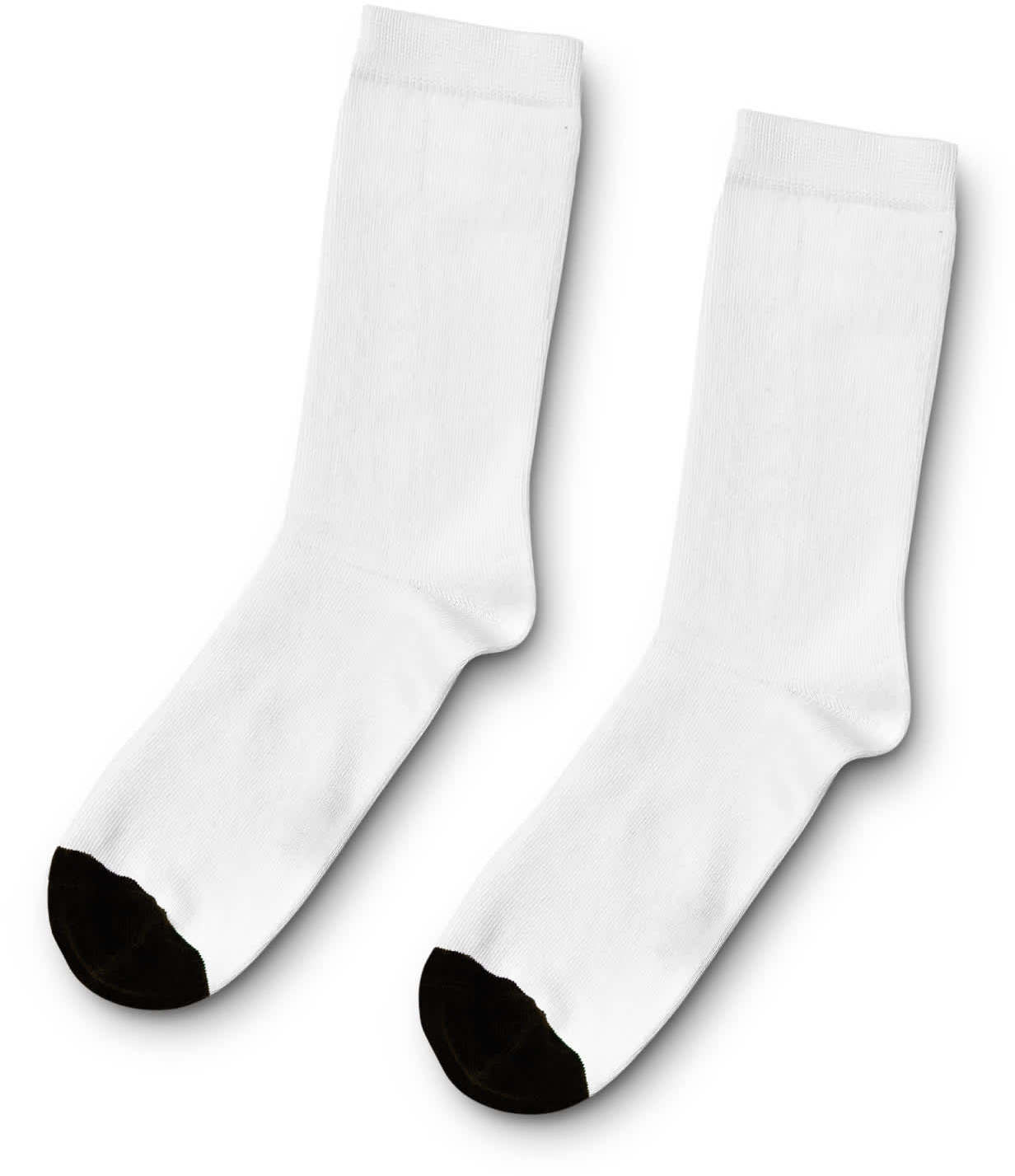 White/Black Toe Mojo Crew Sock