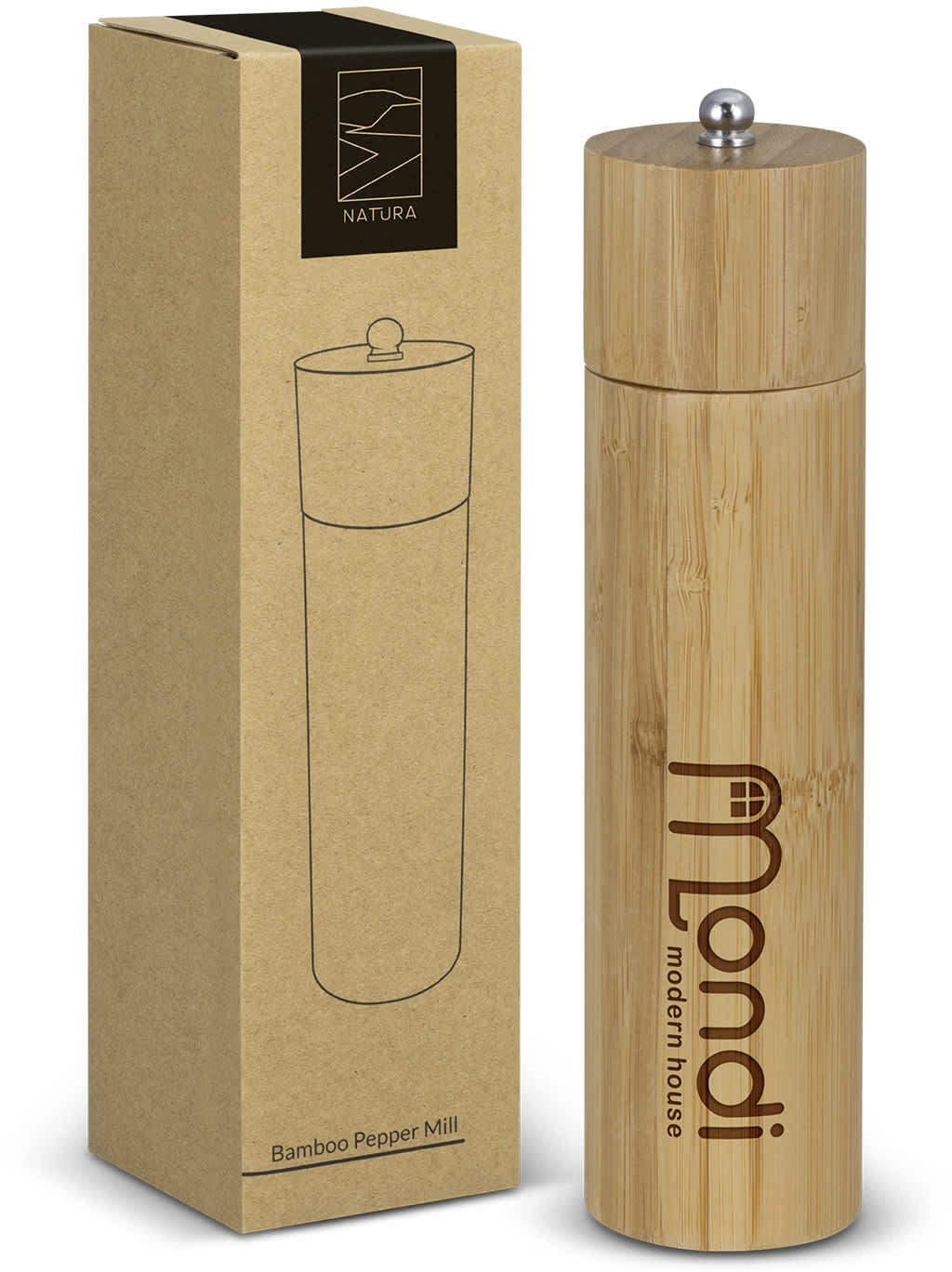 Bamboo Pepper Mill