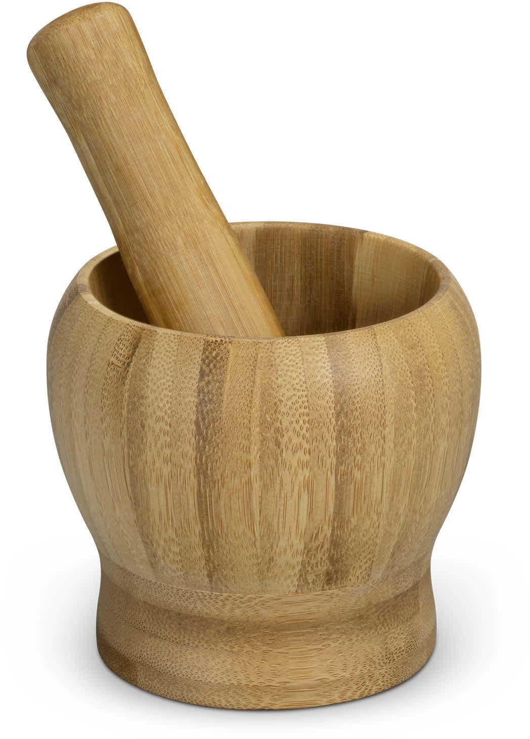 Natural Bamboo Mortar and Pestle