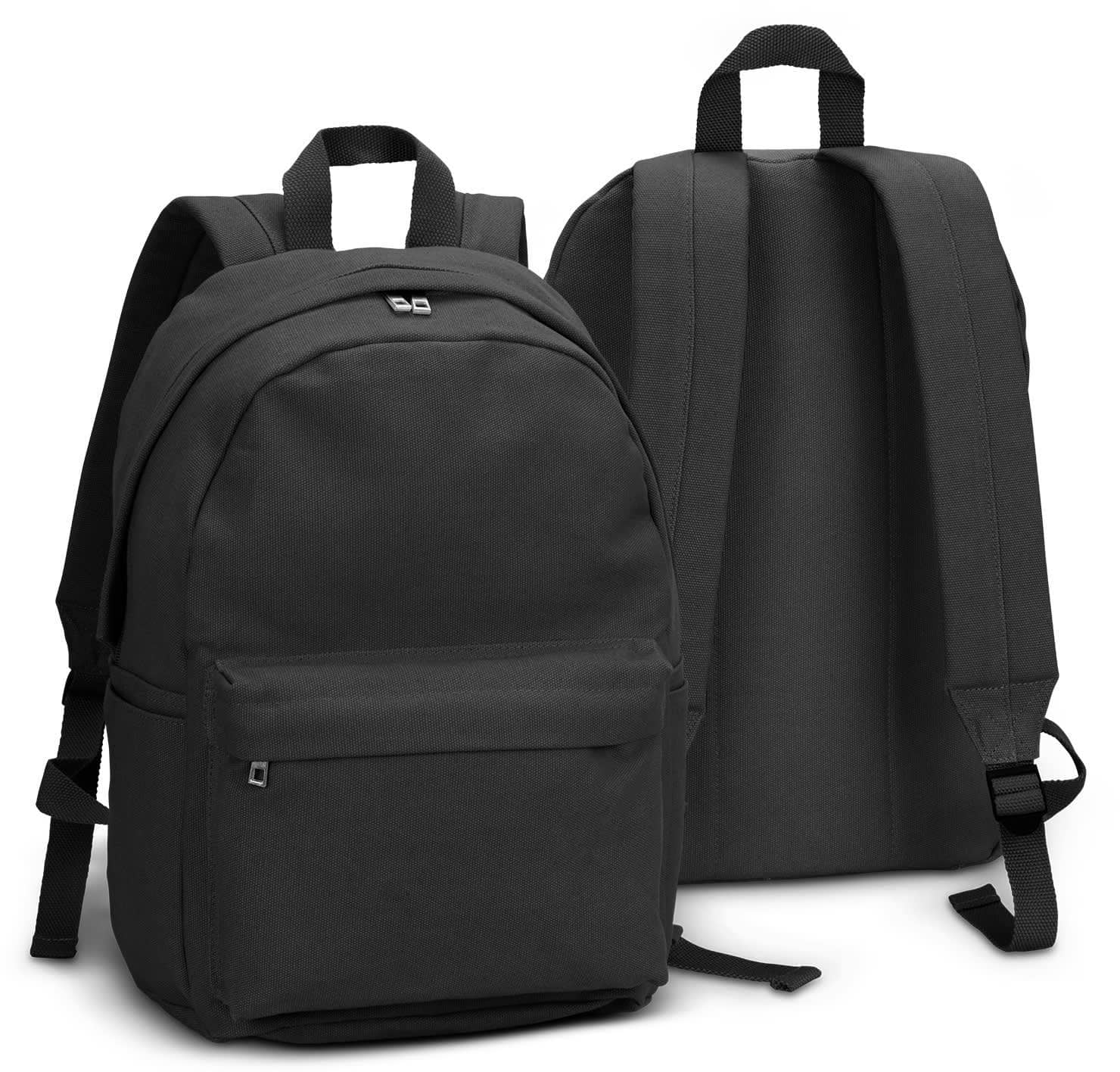 Black Canvas Backpack