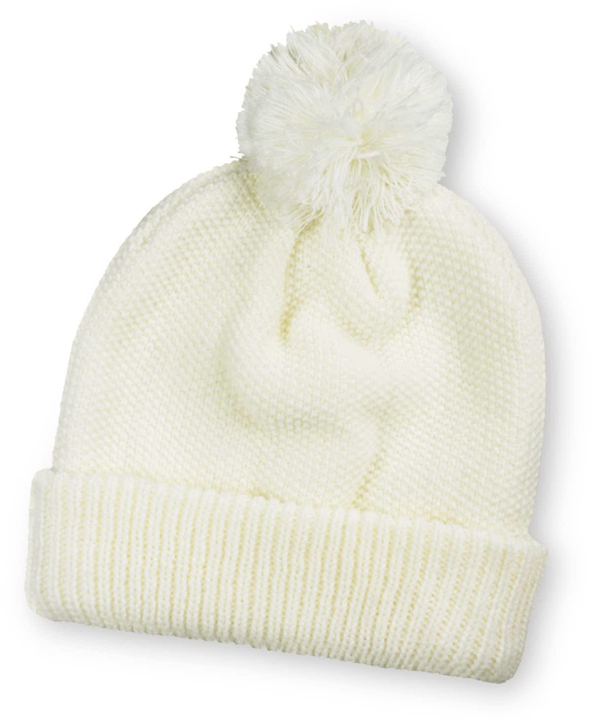 White Bumble Beanie