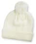 White Bumble Beanie