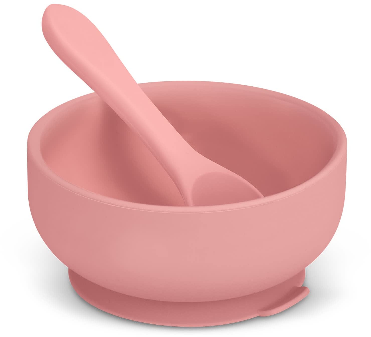 Peach Kids Suction Bowl Set