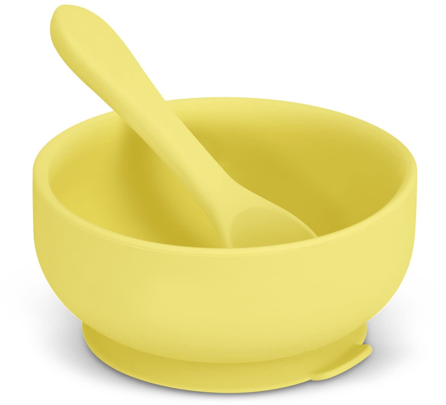 Yellow Kids Suction Bowl Set