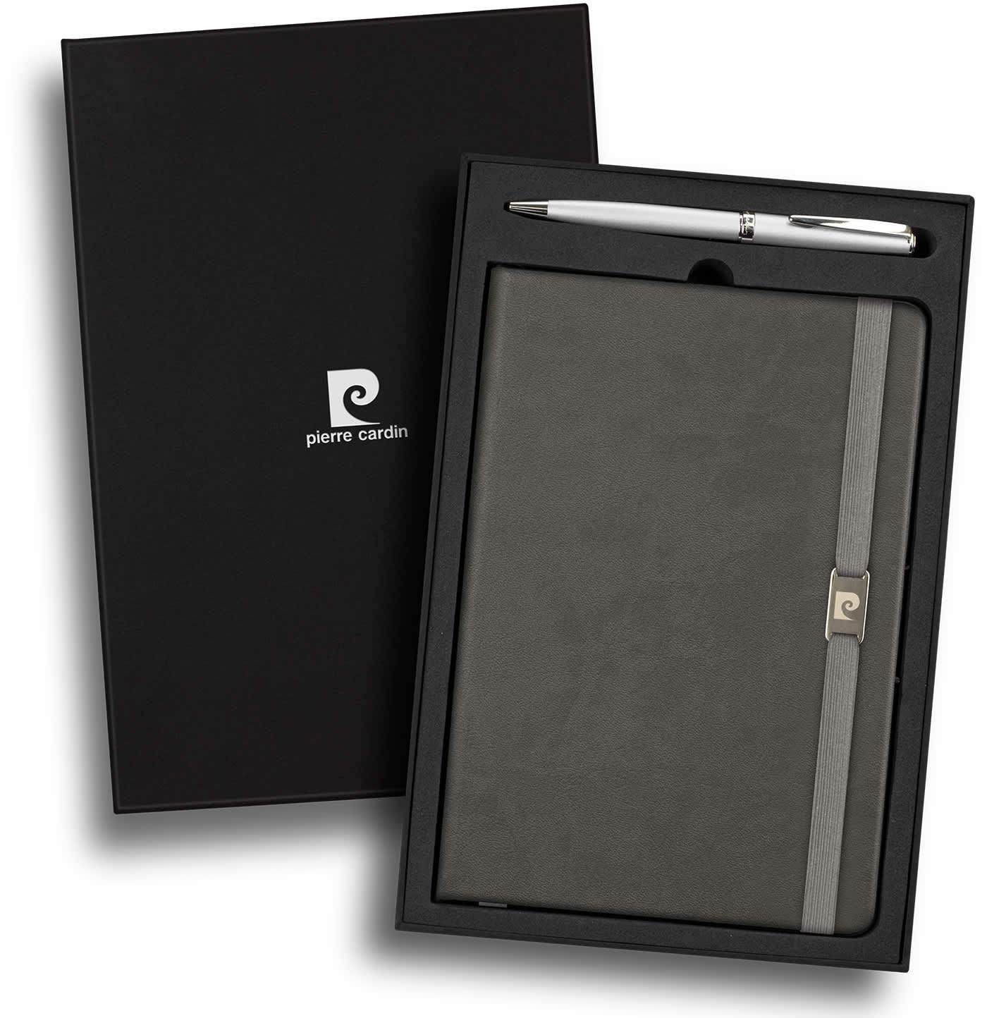 Grey Pierre Cardin Novelle Notebook and Pen Gift