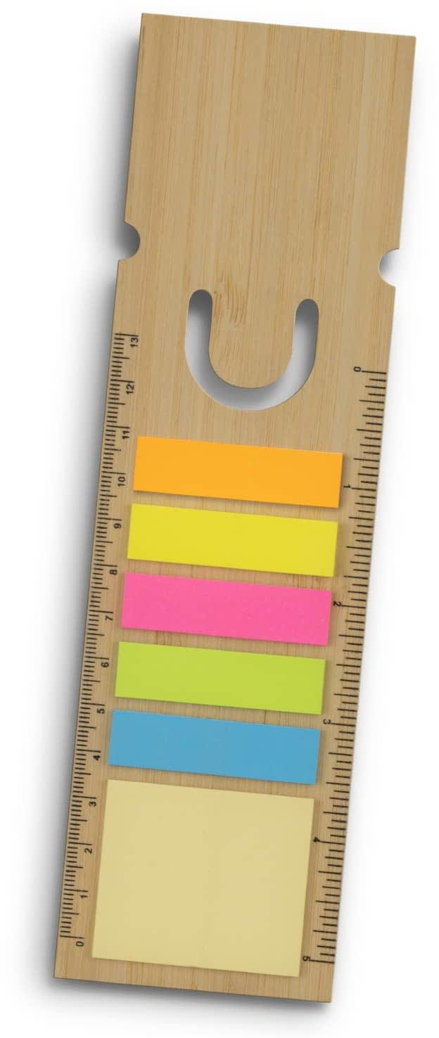 Natural Bamboo Ruler Bookmark - Square