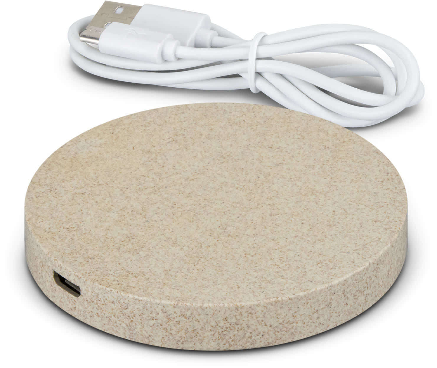 Natural Natural Wireless Charger - Round