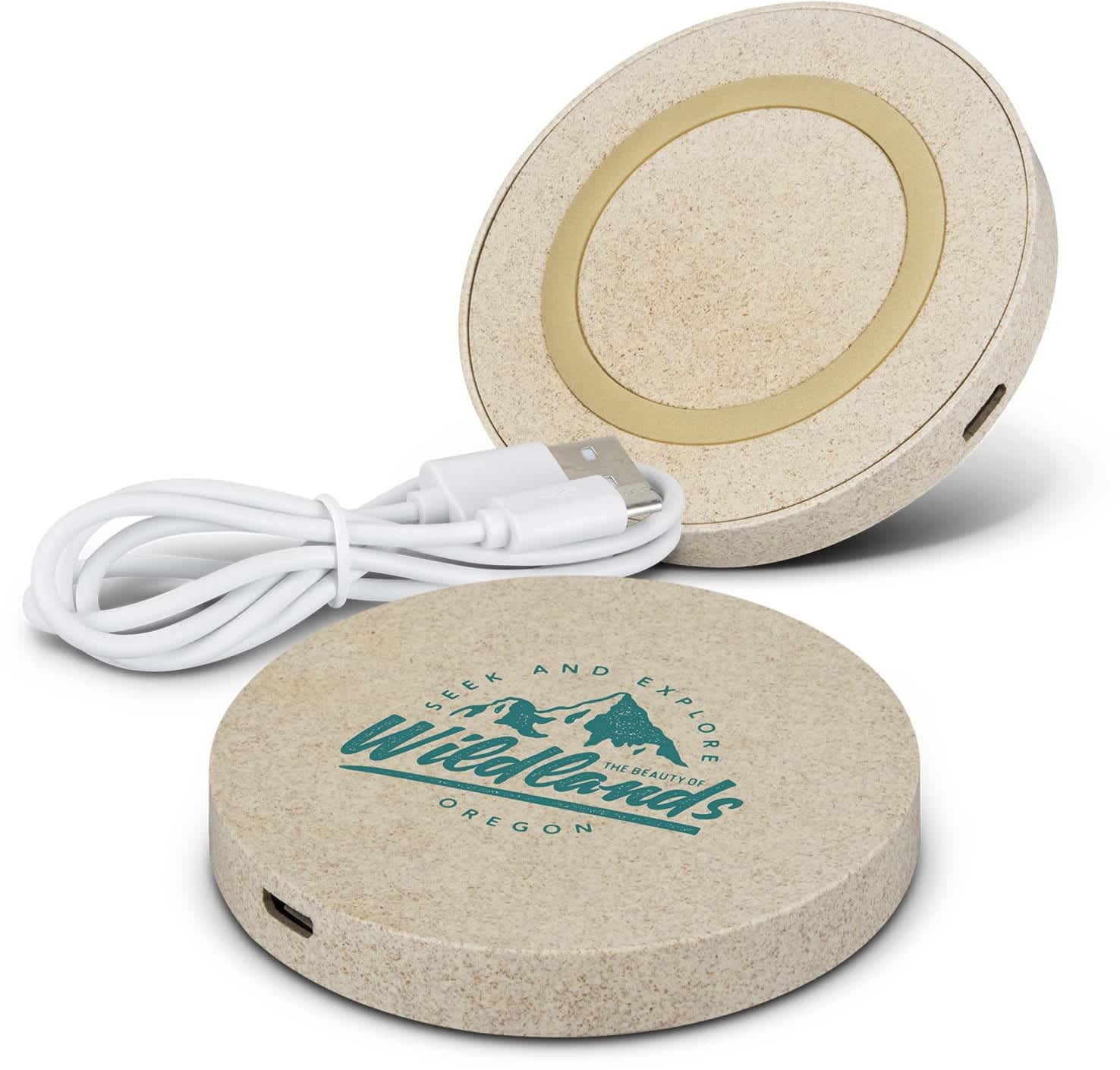 Natural Wireless Charger - Round