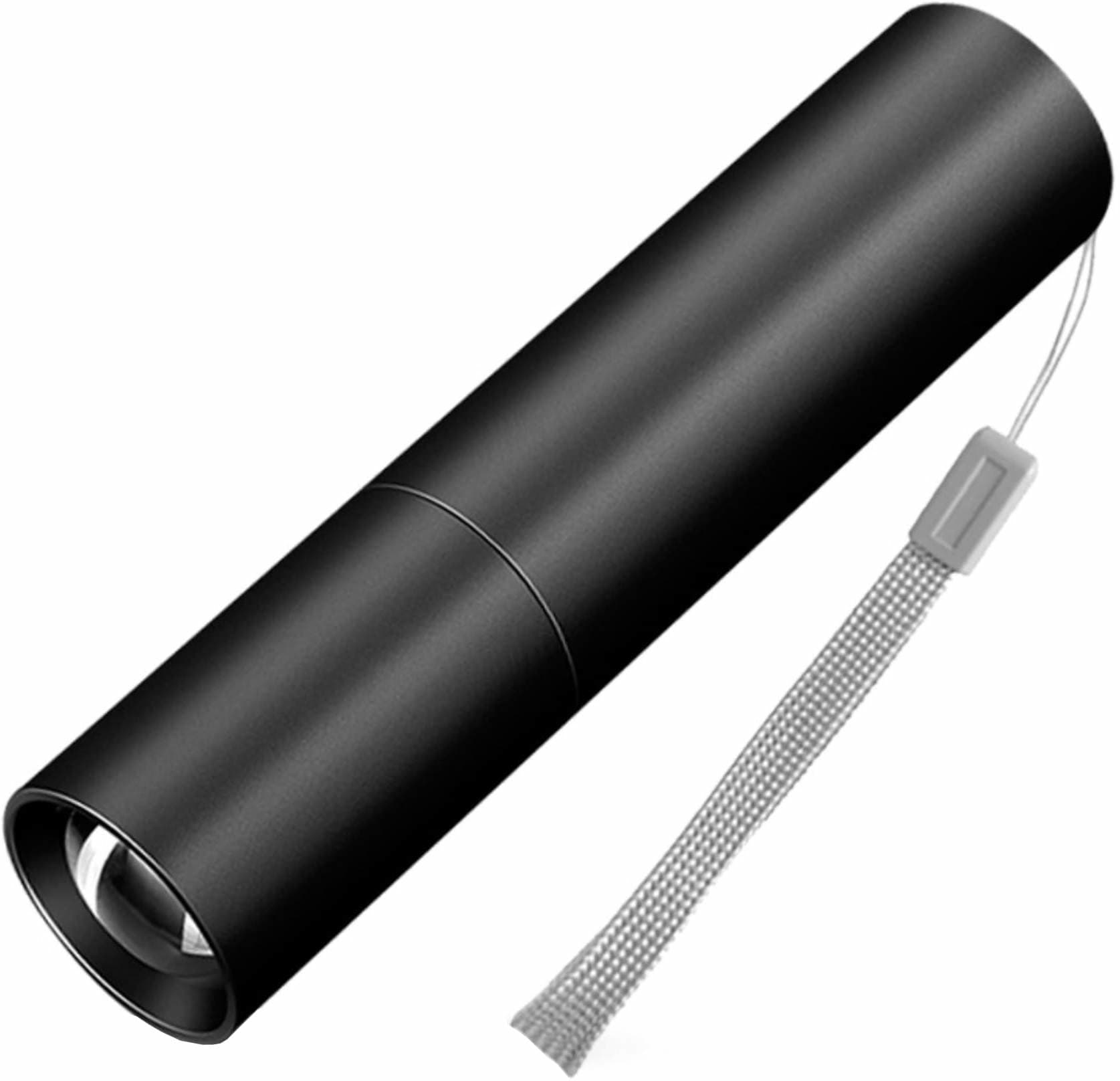 Black Rechargeable Flash Torch