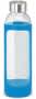 Light Blue Aphrodite Glass Drink Bottle - Silicone Sleeve