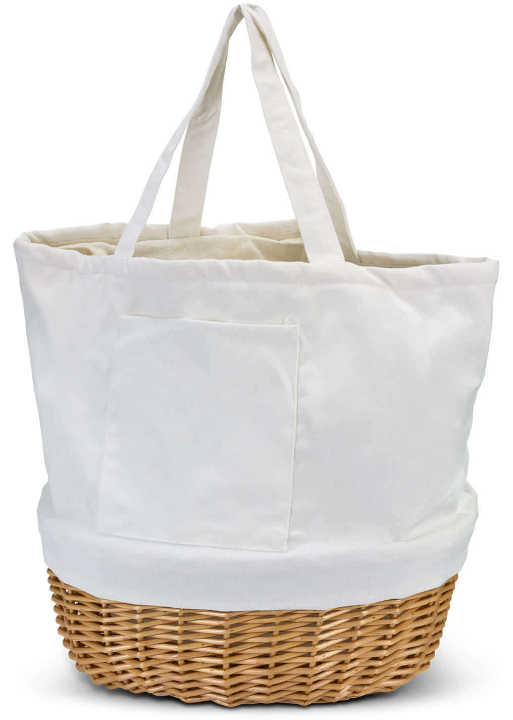 Natural Keepsake Wicker Tote Bag