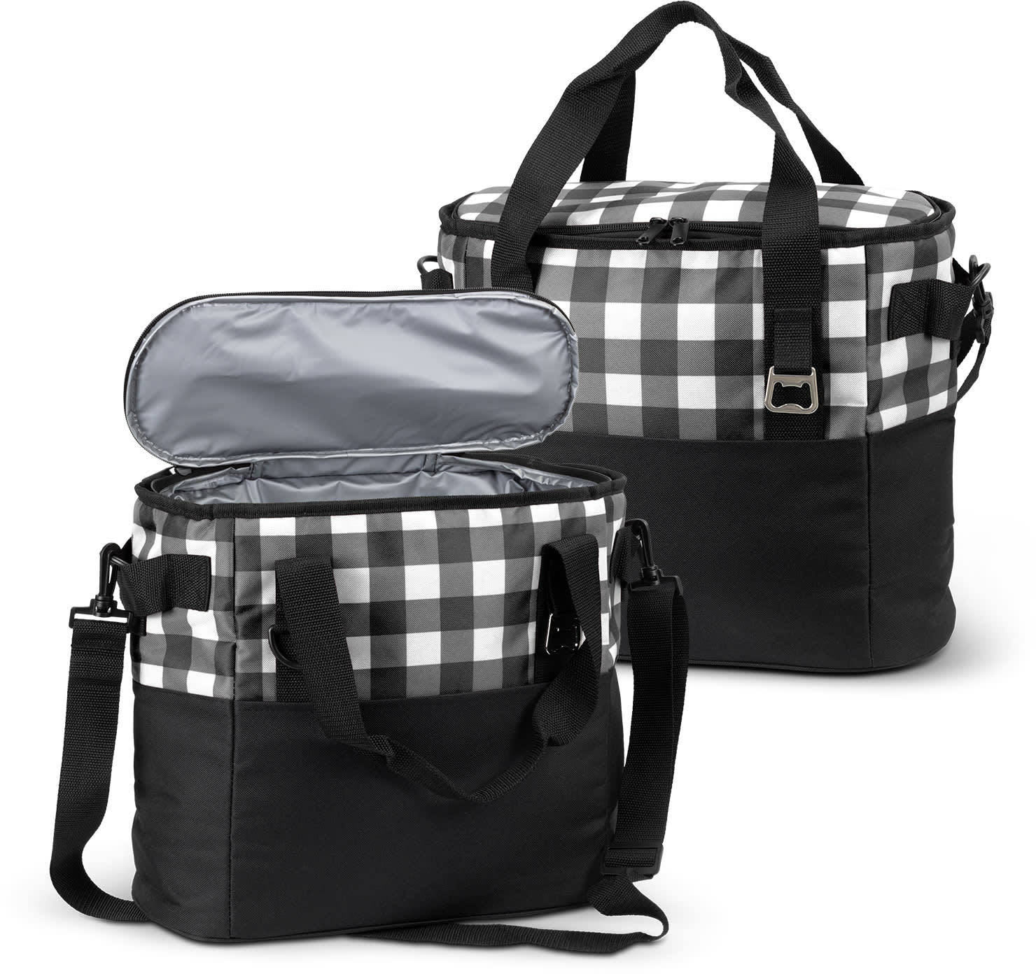 Black/White Retreat Cooler Bag