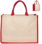 Natural/Red Jute Bag Colored